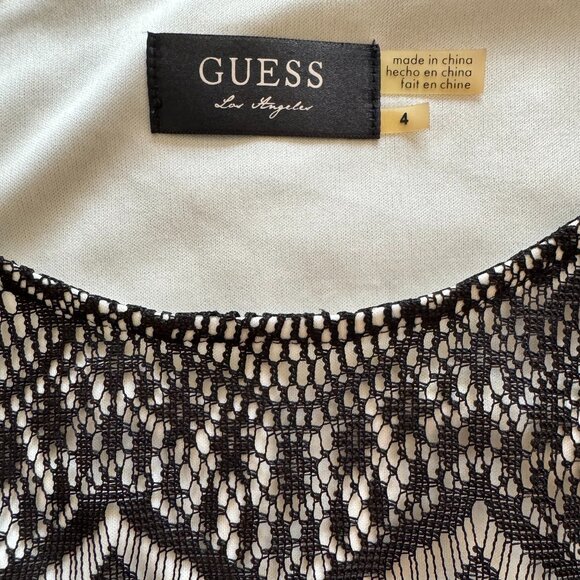 Guess Lace Black Dress Sleeveless - Picture 5 of 7